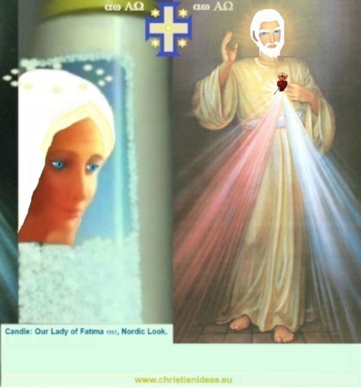 Left: Our Lady, Nordic Look.
Right: Jesus of St. Faustina, improved. Left: Our Lady, Nordic Look.
Right: Jesus of St. Faustina, improved.
