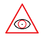 The Eye of God is also a Freemason / Illuminati Symbol, maybe because they want to show (discreetly) that they spy some victims, 'like God'.